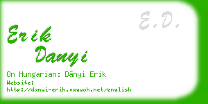 erik danyi business card